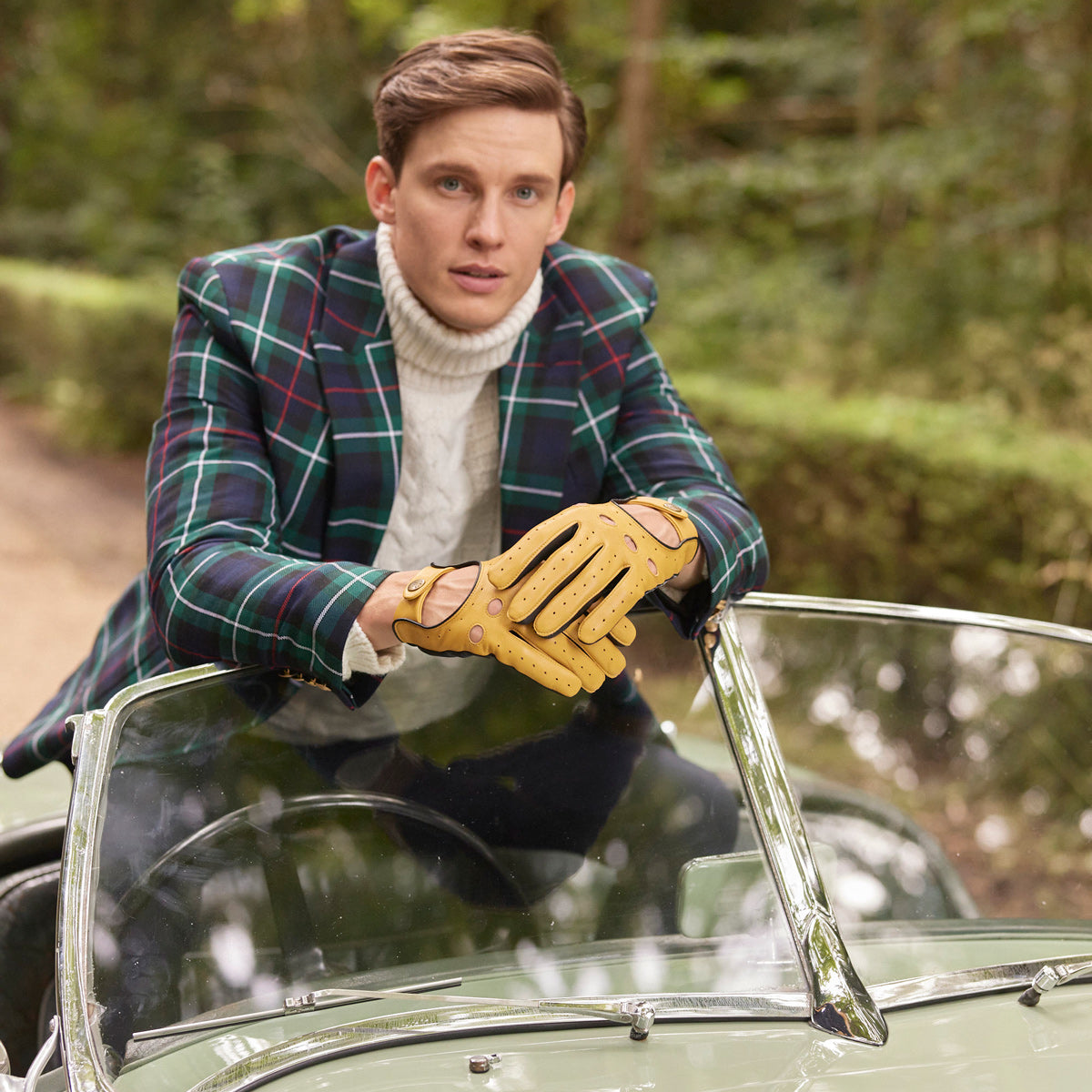 Ralph lauren fingerless driving 2024 gloves