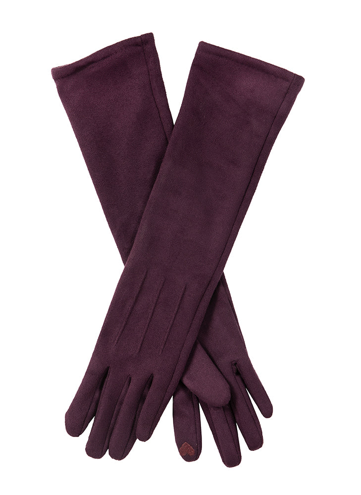 Long suede on sale gloves ladies