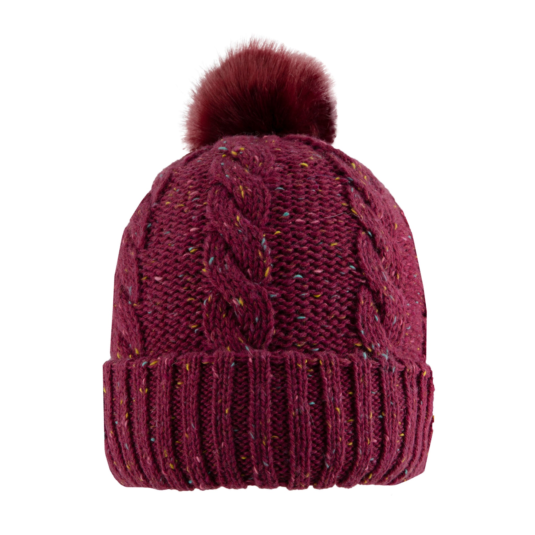 Women s Cable Knit Bobble Hat Dents