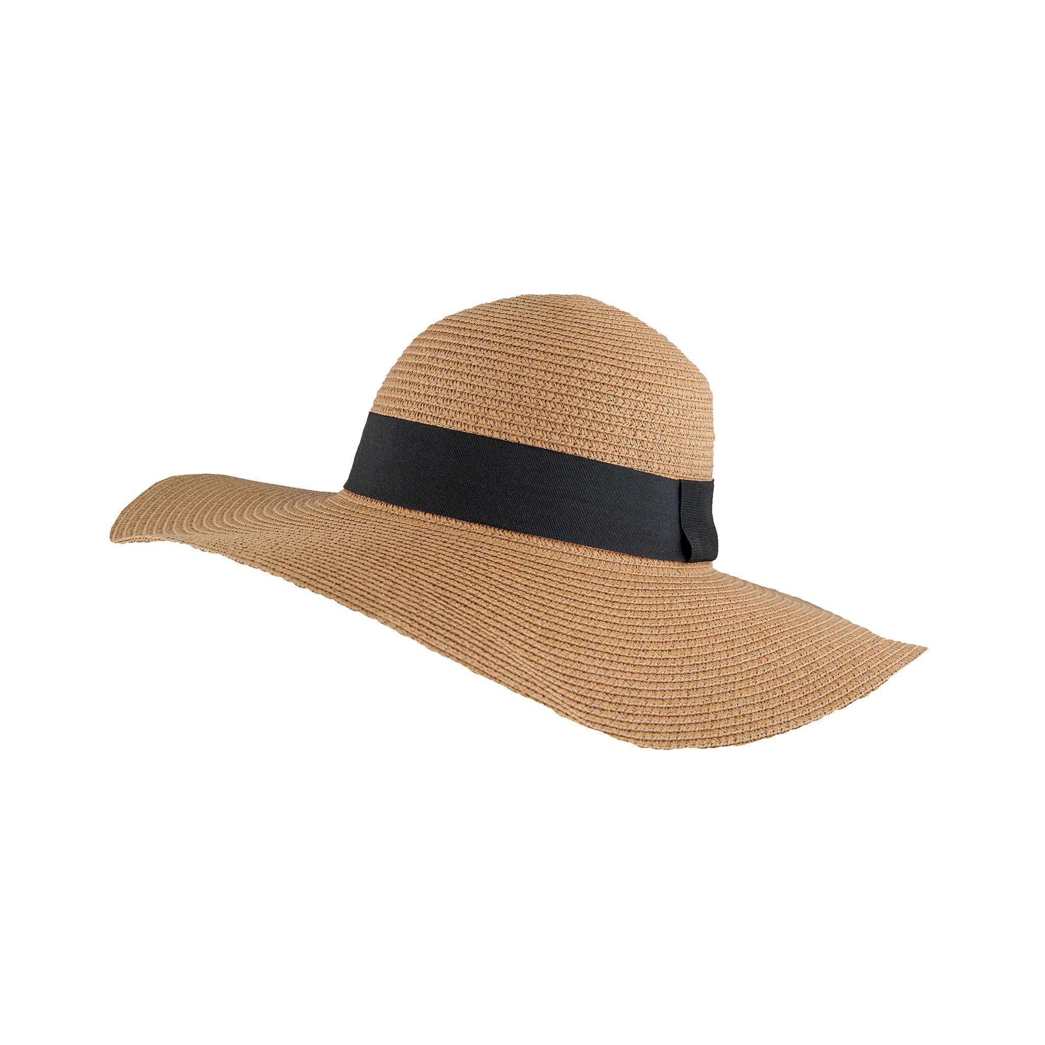 Women's Floppy Straw Sun Hat with Ribbon