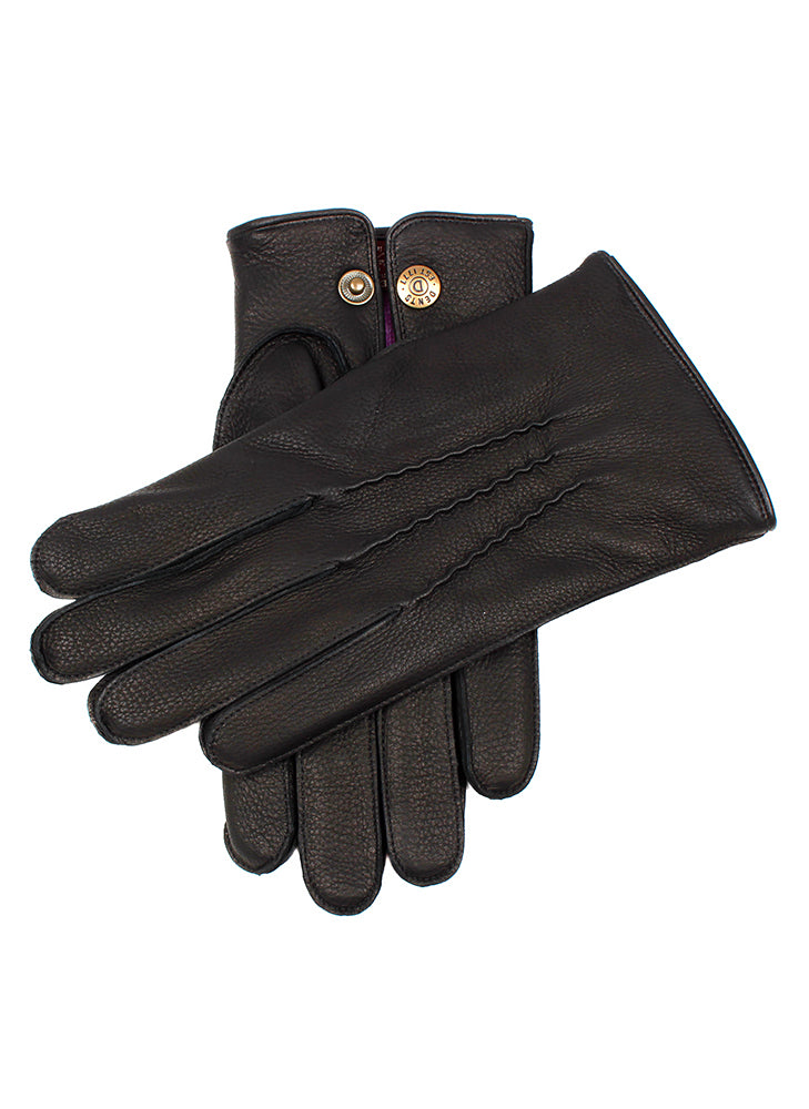 Eton Men s Cashmere Lined Deerskin Leather Gloves Dents