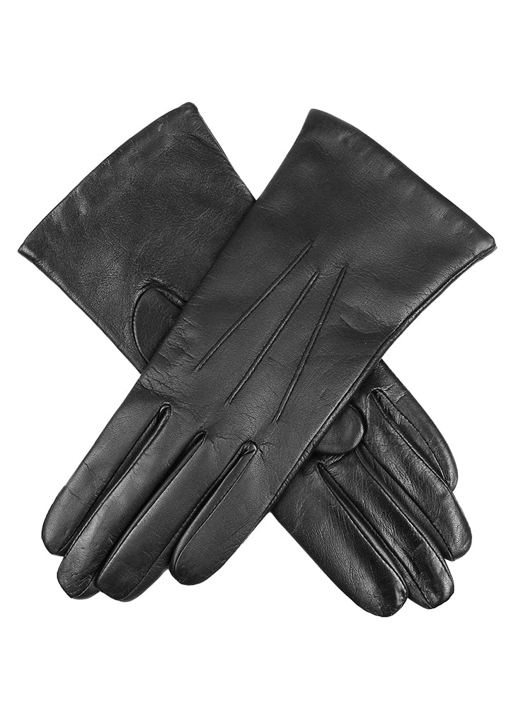 Women's Touchscreen Three-Point Cashmere-Lined Leather Gloves | Dents