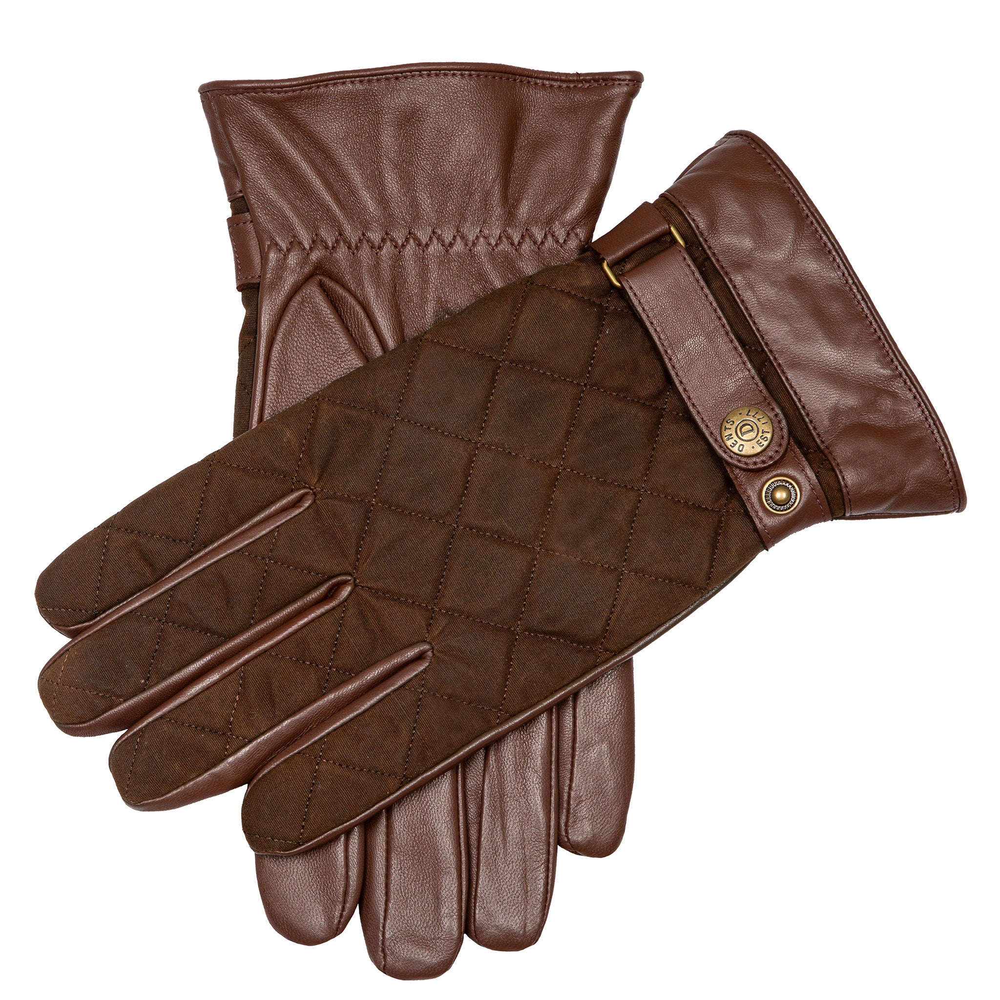 Cotton lined leather gloves on sale