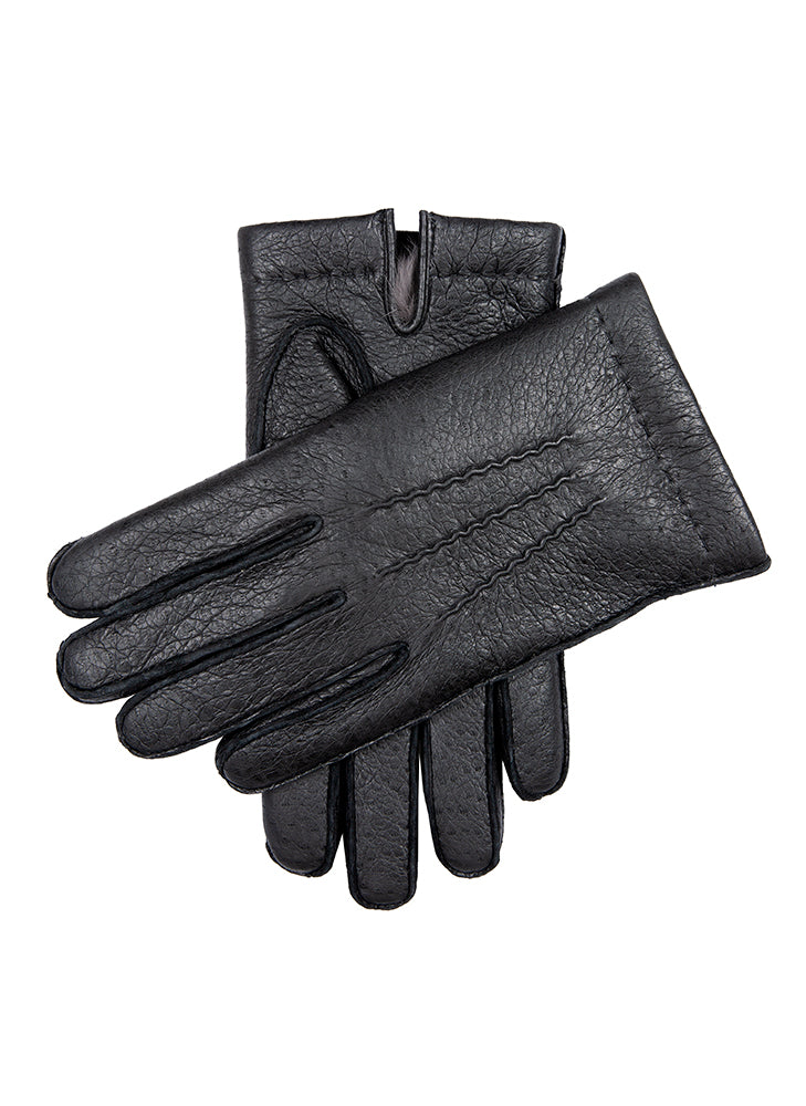 Tiverton | Men's Cashmere Lined Peccary Leather Gloves | Dents