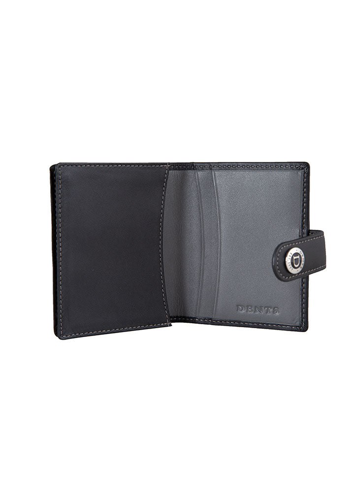 Men's Smooth Nappa Leather Business Card Holder with RFID Blocking and ...