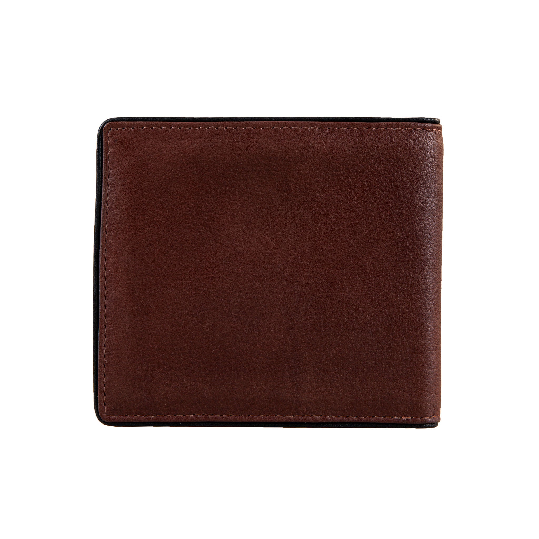 Men s Two Colour Pebble Grain Leather Bifold Wallet with RFID