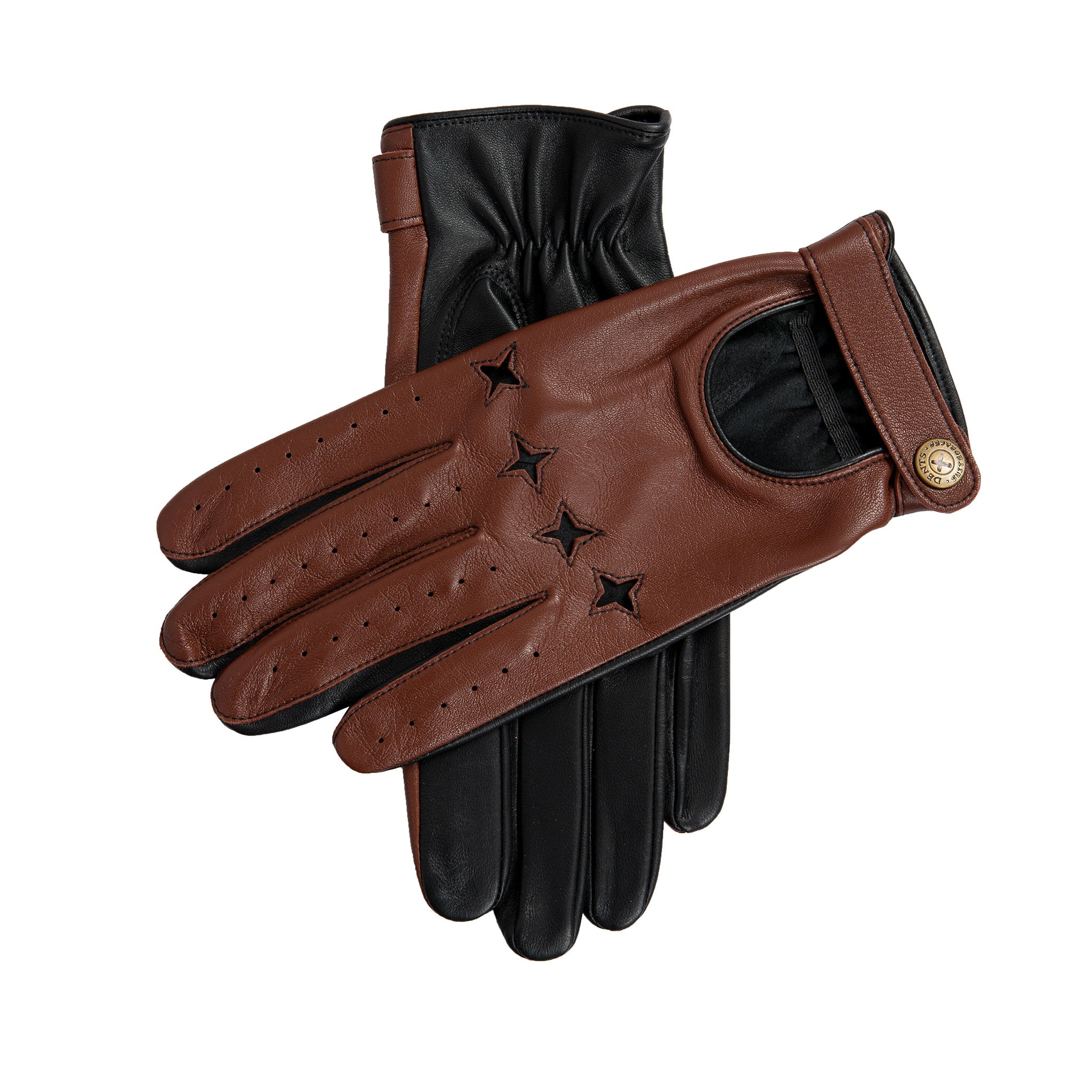 The Suited Racer X Dents Touchscreen Leather Driving Gloves With Wrist Dents 9266