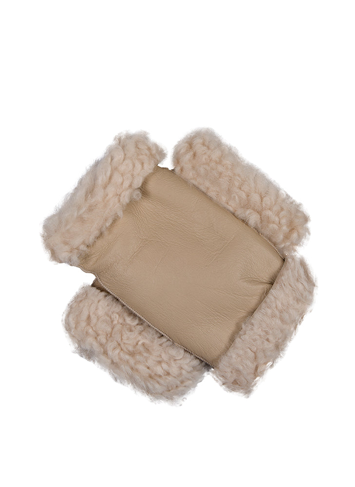 Shearling fingerless best sale gloves