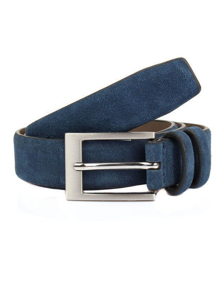 Navy suede shop belt mens